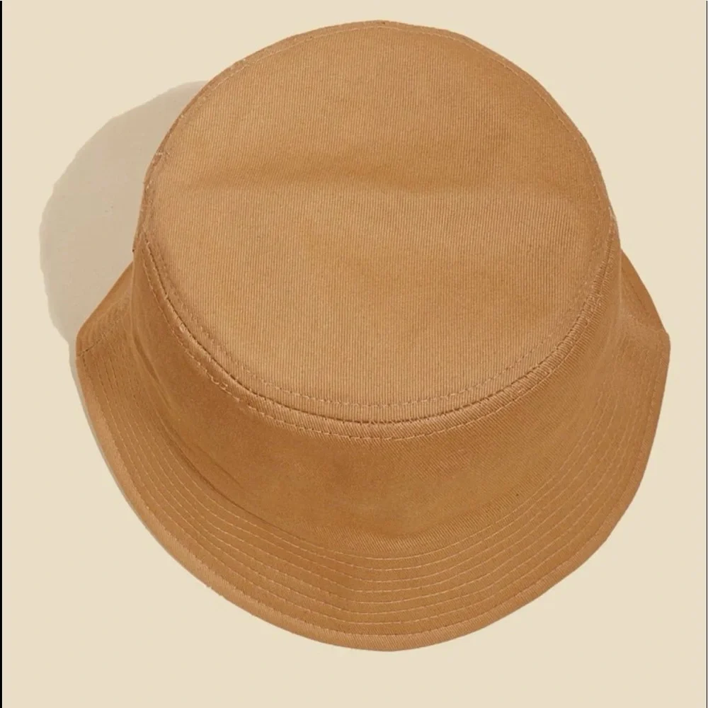 Y2K Solid Carmel Bucket Hat